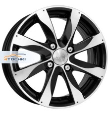 K&K 5,5x14/4x100 ET43 D60,1 Джемини-оригинал (КС480) Алмаз черный