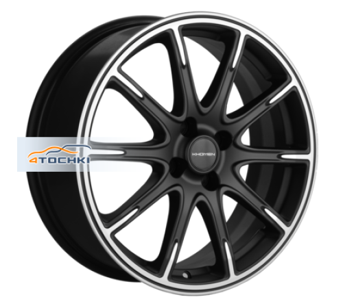 Купить диски Khomen Wheels 6,5x17/4x100 ET49 D54,1 KHW1707 (KIA Rio I/II Solaris I/II) Black-FP matt от производителя Khomen Wheels в Казани