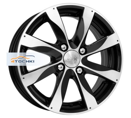 Купить диски K&K 5,5x14/4x100 ET45 D56,1 Джемини-оригинал (КС480) Алмаз черный от производителя K&K в Казани