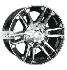 LS 8x17/6x139,7 ET36 D100,1 558 BKF (конус, Колпак+лого)
