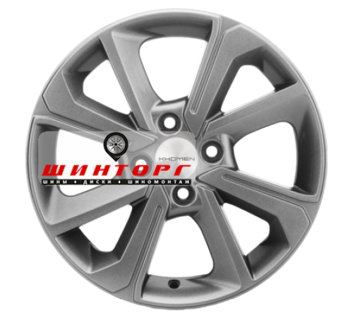 Купить диски Khomen Wheels 6x15/4x100 ET40 D60,1 KHW1501 (Logan/Sandero/Xray) G-Silver от производителя Khomen Wheels в Казани
