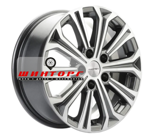 Купить диски Khomen Wheels 6,5x16/5x108 ET45 D60,1 KHW1610 (Chery Tiggo 3/Tiggo 3 Pro) Gray-FP от производителя Khomen Wheels в Казани