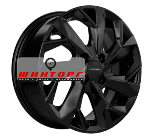 Купить диски Khomen Wheels 5,5x14/4x100 ET43 D67,1 KHW1402 (Solaris/Logan/Rio) Black от производителя Khomen Wheels в Казани