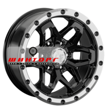 LS 9x17/6x139,7 ET15 D106,1 1350 BKL (конус, Колпак+лого)