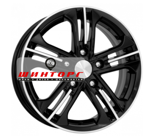 Купить диски K&K 6x15/5x100 ET43 D57,1 Trinity-оригинал (КС615) Алмаз черный от производителя K&K в Казани