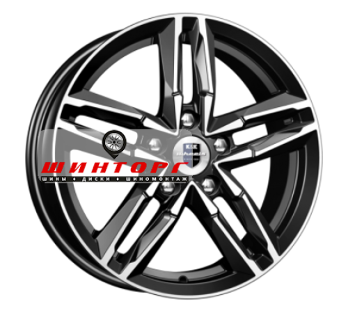 Купить диски K&K 6x16/5x112 ET46 D66,6 Sayan-оригинал (КС731) Алмаз черный от производителя K&K в Казани