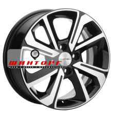 Khomen Wheels 6x15/4x98 ET36 D58,6 KHW1501 (Lada Granta) Black-FP