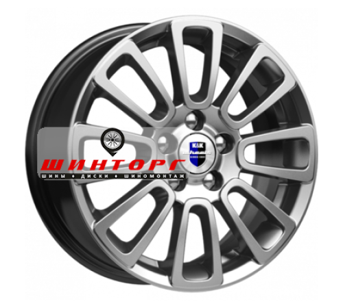 Купить диски K&K 6x15/4x98 ET35 D58,5 Неман-оригинал (КС717) Дарк платинум от производителя K&K в Казани