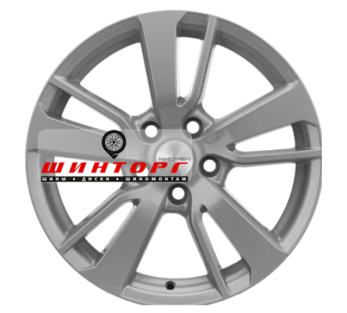 Купить диски Khomen Wheels 7x17/5x114,3 ET38 D67,1 KHW1704 (Outlander) F-Silver от производителя Khomen Wheels в Казани