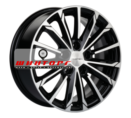 Купить диски Khomen Wheels 6,5x16/5x112 ET46 D57,1 KHW1611 (Octavia A7) Black-FP от производителя Khomen Wheels в Казани