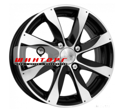 Купить диски K&K 6x15/4x100 ET39 D56,6 Джемини-оригинал (КС617) Алмаз черный от производителя K&K в Казани