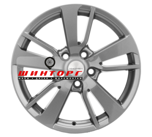 Купить диски Khomen Wheels 7x17/5x114,3 ET38 D67,1 KHW1704 (Outlander) Gray от производителя Khomen Wheels в Казани
