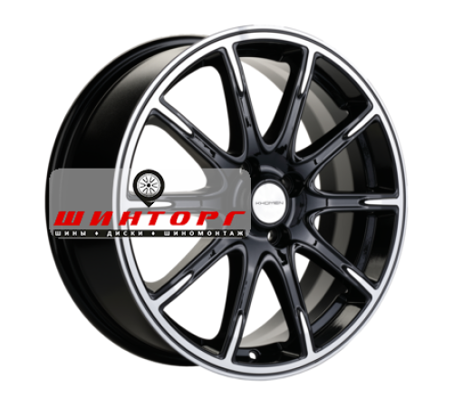 Купить диски Khomen Wheels 6,5x17/4x100 ET50 D60,1 KHW1707 (Lada Vesta) Black-FP от производителя Khomen Wheels в Казани