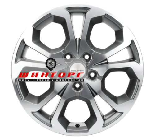 Купить диски Khomen Wheels 6,5x17/5x114,3 ET50 D66,1 KHW1711 (Arkana/Kaptur) Gray-FP от производителя Khomen Wheels в Казани