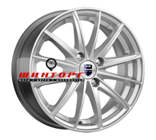 Купить диски K&K 6x15/4x100 ET45 D67,1 Пойнт Бланк (KC884) Сильвер SK от производителя K&K в Казани