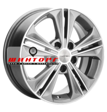 Khomen Wheels 6x16/5x112 ET50 D57,1 KHW1603 (Jetta) G-Silver-FP