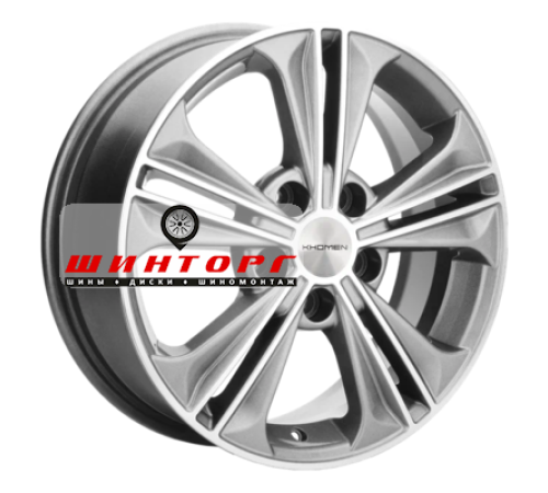 Купить диски Khomen Wheels 6x16/5x112 ET50 D57,1 KHW1603 (Jetta) G-Silver-FP от производителя Khomen Wheels в Казани