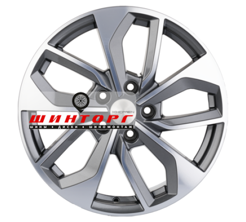 Купить диски Khomen Wheels 7x17/5x114,3 ET45 D60,1 KHW1703 (Changan/Geely/Lexus/Toyota) Gray-FP от производителя Khomen Wheels в Казани