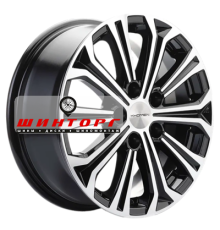 Khomen Wheels 6,5x16/5x108 ET45 D60,1 KHW1610 (Chery Tiggo 3/Tiggo 3 Pro) Black-FP