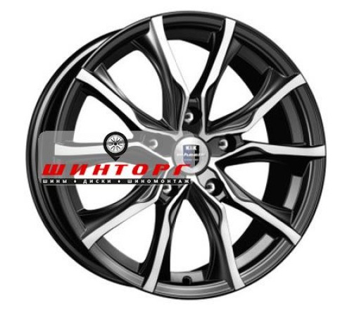 Купить диски K&K 7,5x17/5x114,3 ET40 D66,1 Твист (КС697) Алмаз черный от производителя K&K в Казани