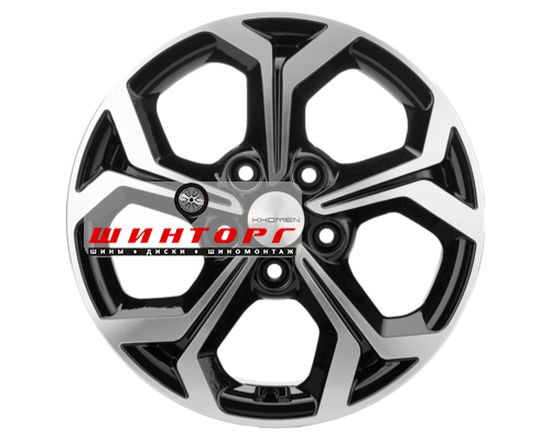 Купить диски Khomen Wheels 6,5x16/5x114,3 ET50 D67,1 KHW1606 (Huyndai/Kia) Black-FP от производителя Khomen Wheels в Казани