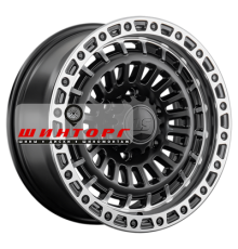 LS 9x18/6x139,7 ET30 D100,1 1348 BKSL (конус, Колпак+лого)