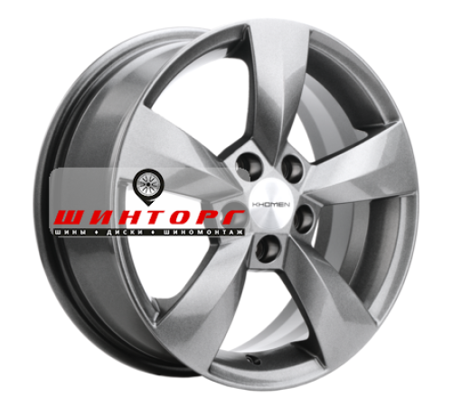 Купить диски Khomen Wheels 6x15/5x100 ET43 D57,1 KHW1504 (Fabia) Gray от производителя Khomen Wheels в Казани