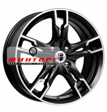 K&K 7x17/4x100 ET41 D60,1 Солар (КС875) Алмаз черный SK