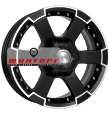 K&K 7x16/6x139,7 ET30 D106,1 M56 (КС593) Алмаз черный