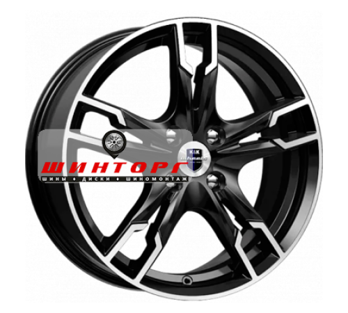 Купить диски K&K 7x17/4x114,3 ET40 D67,1 Солар (КС875) Алмаз черный SK от производителя K&K в Казани