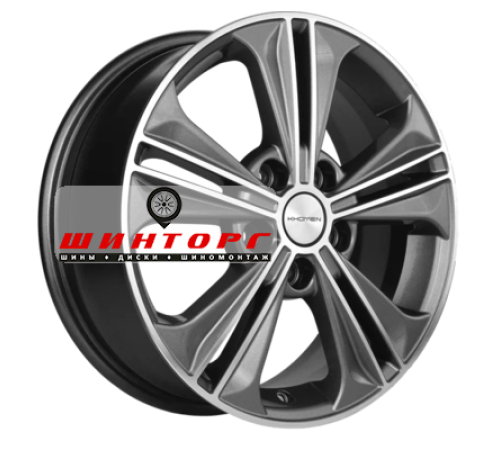 Купить диски Khomen Wheels 6x16/5x114,3 ET43 D67,1 KHW1603 (Creta/Seltos) Gray-FP от производителя Khomen Wheels в Казани