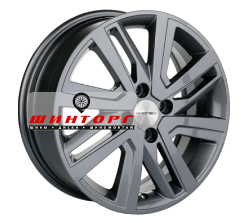 Купить диски Khomen Wheels 6x16/4x100 ET41 D60,1 KHW1609 (XRay) Gray от производителя Khomen Wheels в Казани