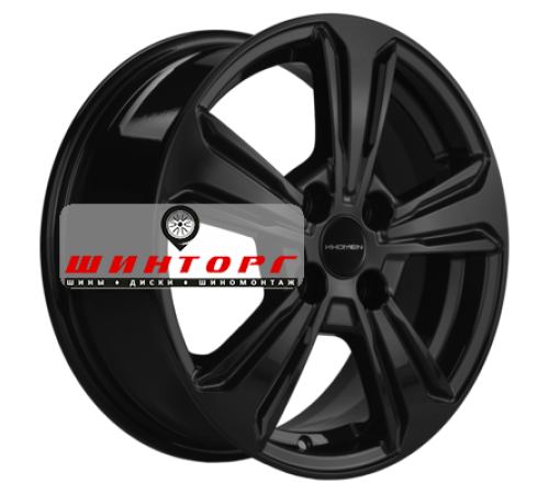 Купить диски Khomen Wheels 6x15/4x100 ET46 D54,1 KHW1502 (Rio/Solaris) Black от производителя Khomen Wheels в Казани