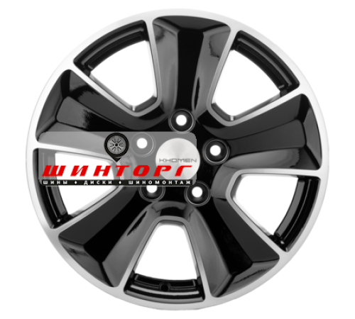 Купить диски Khomen Wheels 6,5x16/5x114,3 ET50 D67,1 KHW1601 (Huyndai/Kia) Black-FP от производителя Khomen Wheels в Казани