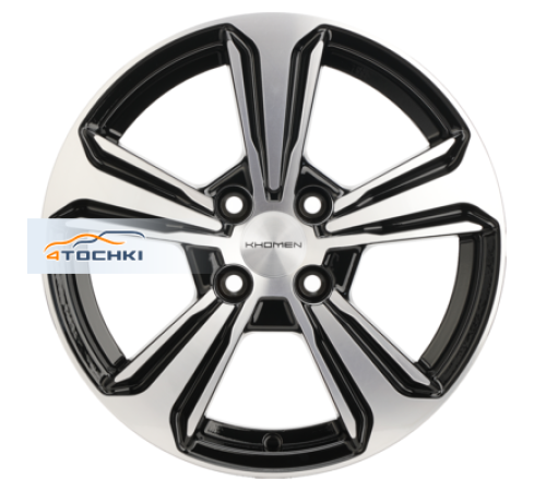 Купить диски Khomen Wheels 6x15/4x100 ET48 D54,1 KHW1502 (Rio/Solaris) Black-FP от производителя Khomen Wheels в Казани