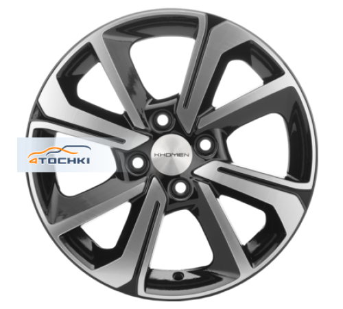 Купить диски Khomen Wheels 6x15/4x100 ET46 D54,1 KHW1501 (Rio/Solaris) Black-FP от производителя Khomen Wheels в Казани