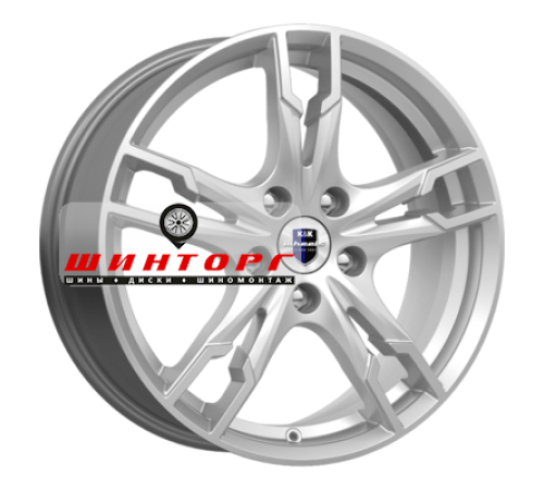 Купить диски K&K 7x17/4x100 ET43 D60,1 Солар-оригинал (КС875) Сильвер SK от производителя K&K в Казани