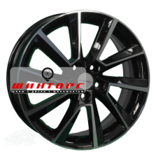 Khomen Wheels 6x16/5x100 ET45 D54,1 KHW1604 (Yaris) Black-FP