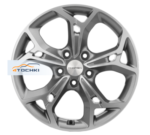 Купить диски Khomen Wheels 7x17/5x112 ET40 D57,1 KHW1702 (Kodiaq/Tiguan) Gray-FP от производителя Khomen Wheels в Казани