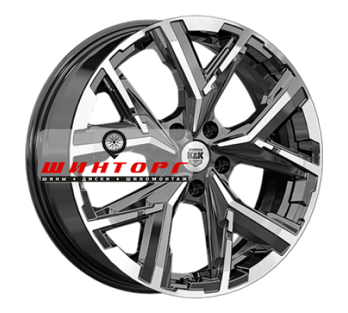 Купить диски K&K 6,5x18/5x114,3 ET38 D67,1 Айона (КС1169) Алмаз черный от производителя K&K в Казани