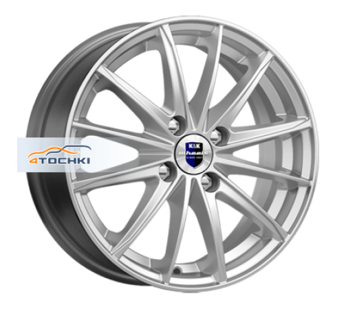 Купить диски K&K 6x15/4x100 ET48 D54,1 Пойнт Бланк-оригинал (KC884) Сильвер SK от производителя K&K в Казани