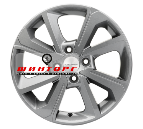 Купить диски Khomen Wheels 6x15/4x100 ET50 D60,1 KHW1501 (Vesta) Gray от производителя Khomen Wheels в Казани