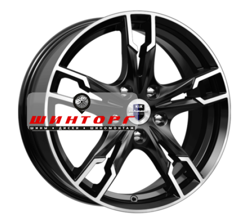Купить диски K&K 7x17/4x100 ET43 D60,1 Солар-оригинал (КС875) Алмаз черный SK от производителя K&K в Казани
