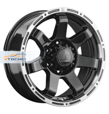 LS 7,5x17/6x139,7 ET25 D106,1 1289 BKL (конус, Колпак+лого)