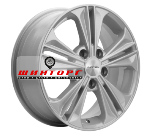 Купить диски Khomen Wheels 6x16/5x114,3 ET47 D67,1 KHW1603 (Soul) F-Silver от производителя Khomen Wheels в Казани