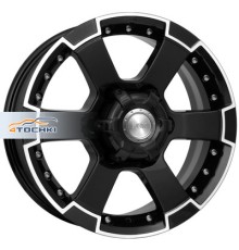 K&K 7x16/6x139,7 ET38 D100,1 M56 (КС593) Алмаз черный