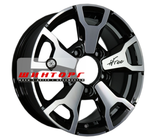 Купить диски iFree 6x16/5x139,7 ET40 D98,1 Тайган (КС872) Блэк Джек от производителя iFree в Казани