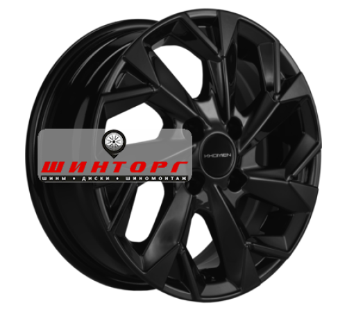 Купить диски Khomen Wheels 5,5x14/4x100 ET46 D54,1 KHW1402 (Alsvin/Getz/i20) Black от производителя Khomen Wheels в Казани
