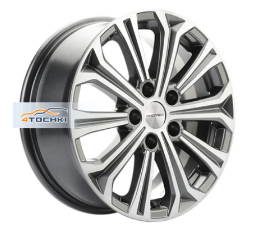 Купить диски Khomen Wheels 6,5x16/5x114,3 ET45 D60,1 KHW1610 (Toyota/Suzuki) Gray-FP от производителя Khomen Wheels в Казани