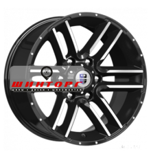 K&K 8x17/6x139,7 ET0 D106,1 Алгама (КС762) Алмаз черный